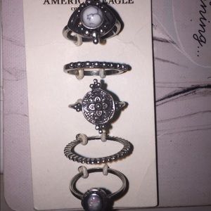 American Eagle set of rings size 7